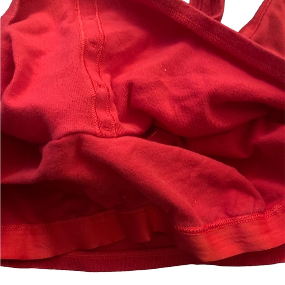 Red Aerie crop top with buttons - Picture 7 of 7